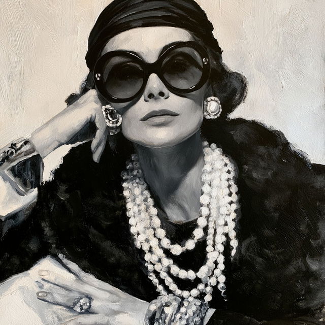 Coco Chanel style, Midjourney V8.2, render 1 of 4