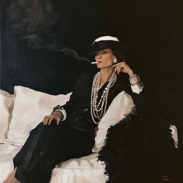 Coco Chanel style, Midjourney V8.2, render 3 of 4