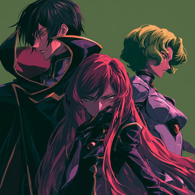 Code Geass style, Midjourney V8.2, render 3 of 4