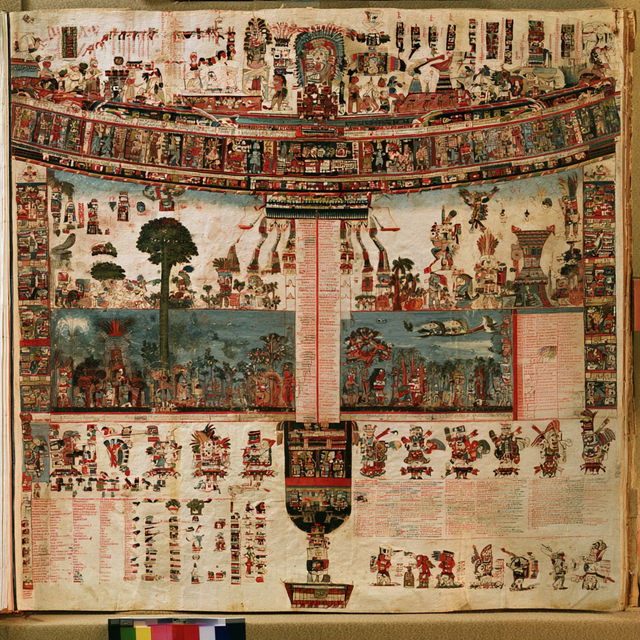 Codex Mendoza style, Midjourney V8.2, render 1 of 4
