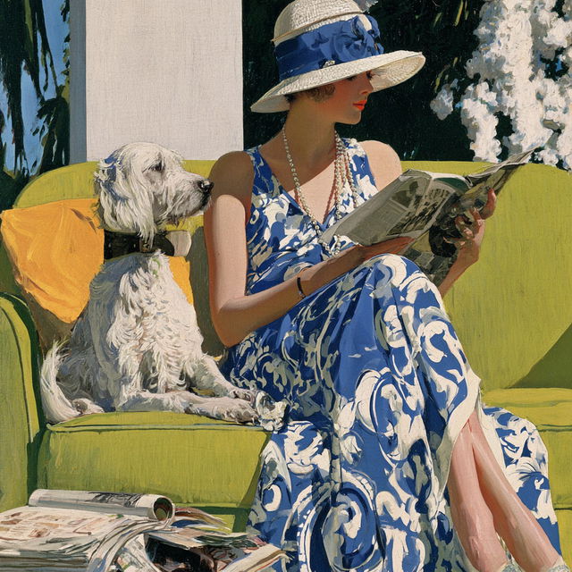 Coles Phillips style, Midjourney V8.2, render 4 of 4