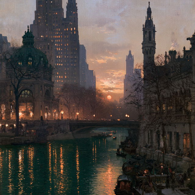 Colin Campbell Cooper style, Midjourney V8.2, render 3 of 4