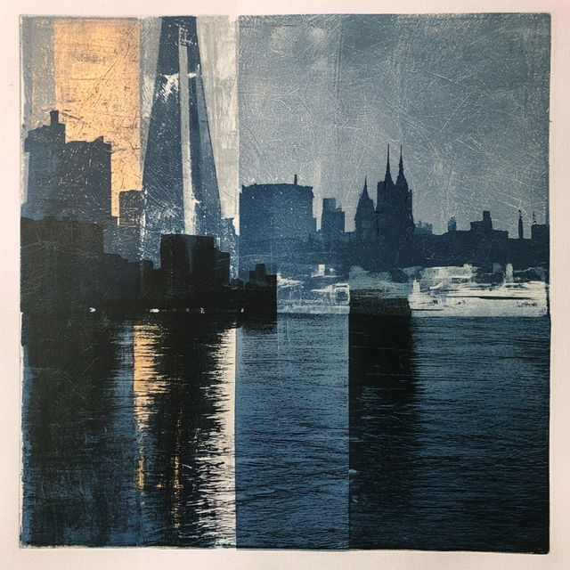 Collagraph style, Midjourney V8.2, render 2 of 4