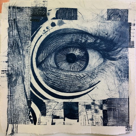 Collagraph style (Techniques), Midjourney V8.2