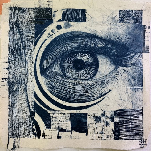 Collagraph style, Midjourney V8.2, render 3 of 4