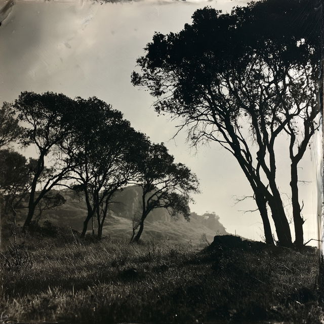 Collodion print style, Midjourney V8.2, render 3 of 4