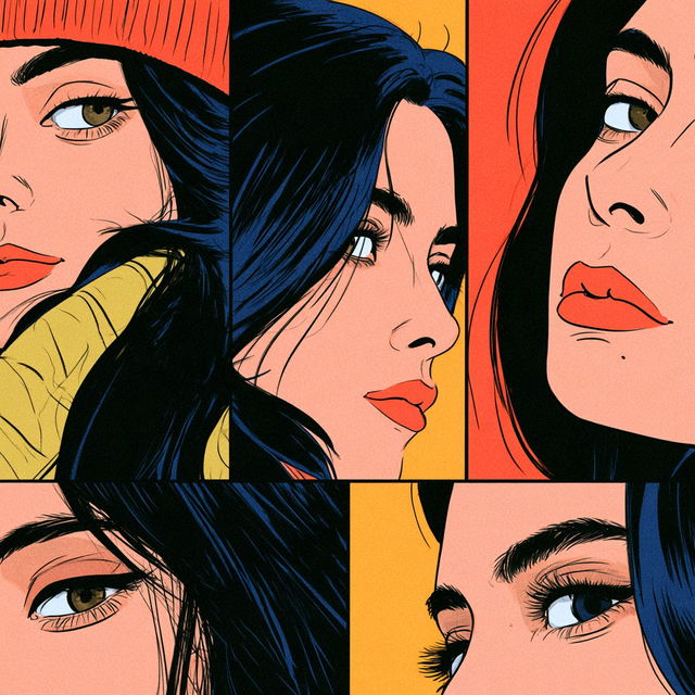 Comic strip style style, Midjourney V8.2, render 2 of 4