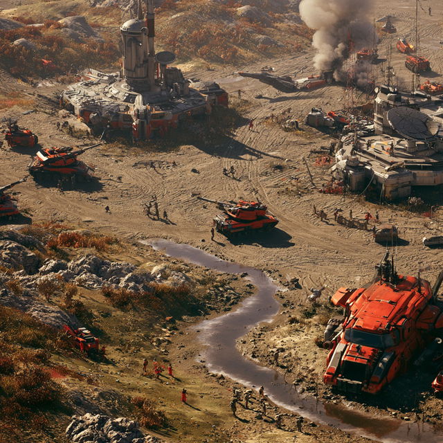 Command & Conquer style, Midjourney V8.2, render 3 of 4