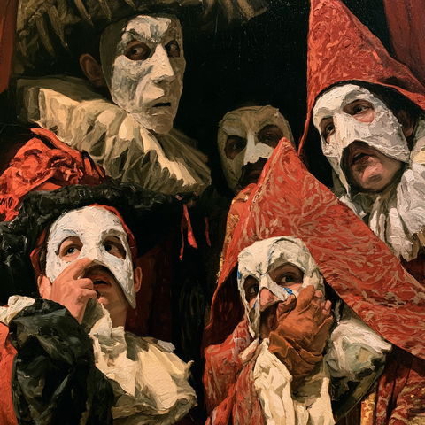 Commedia dell'Arte style (Genres), Midjourney V8.2