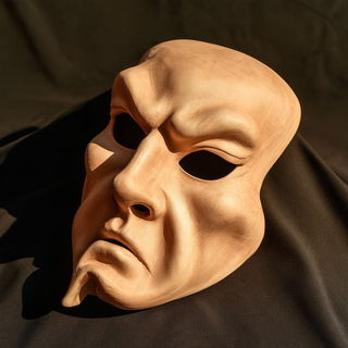 Commedia dell'Arte mask style, Midjourney V8.2, render 2 of 4