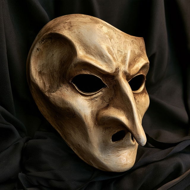 Commedia dell'Arte mask style, Midjourney V8.2, render 4 of 4