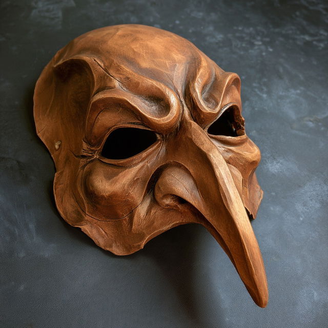 Commedia dell'Arte mask style, Midjourney V8.2, render 3 of 4