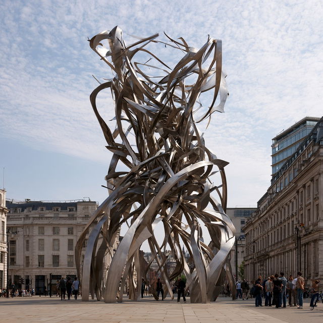Conrad Shawcross style, Midjourney V8.2, render 2 of 4