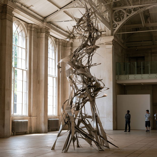 Conrad Shawcross style, Midjourney V8.2, render 4 of 4