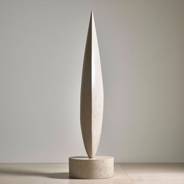 Constantin Brancusi style, Midjourney V8.2, render 3 of 4