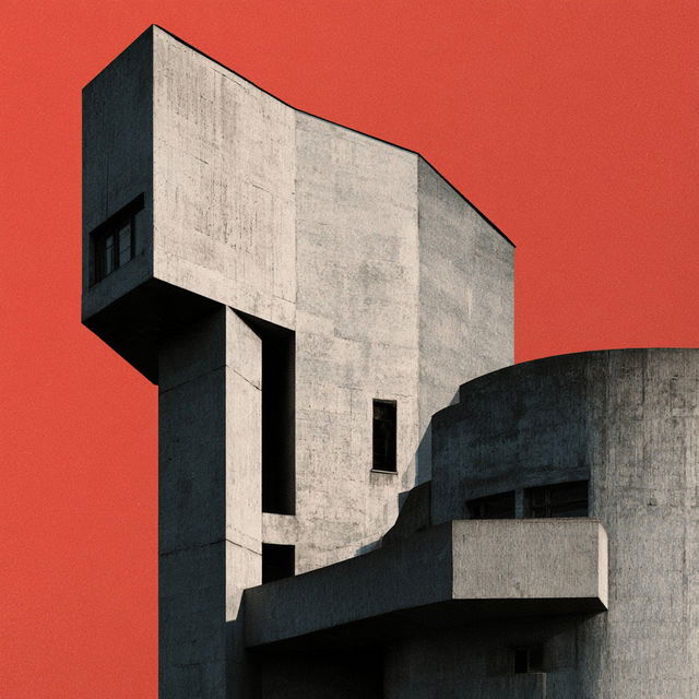 Constructivist architecture style, Midjourney V8.2, render 4 of 4