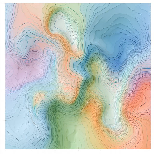 Contour plot style, Midjourney V8.2, render 2 of 4