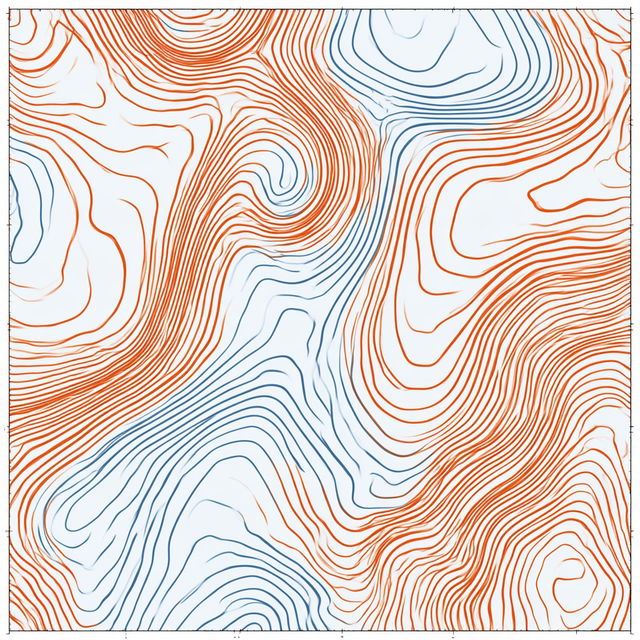 Contour plot style, Midjourney V8.2, render 1 of 4