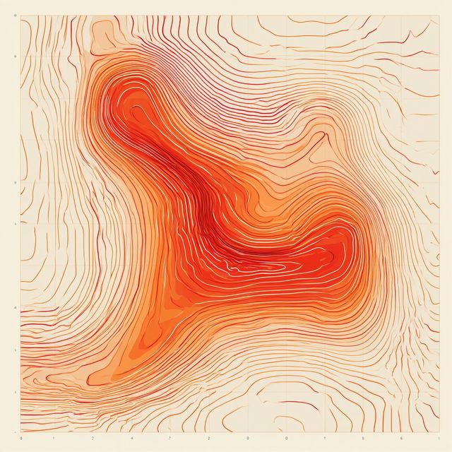 Contour plot style, Midjourney V8.2, render 4 of 4