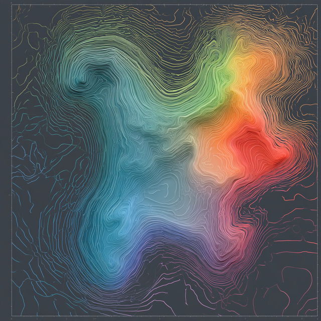 Contour plot style, Midjourney V8.2, render 3 of 4