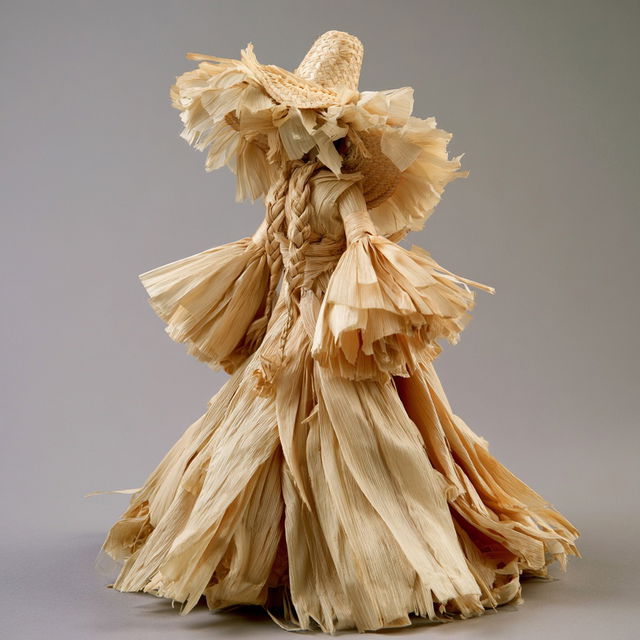 Corn husk doll style, Midjourney V8.2, render 1 of 4