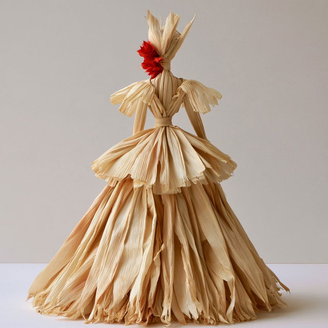 Corn husk doll style, Midjourney V8.2, render 4 of 4