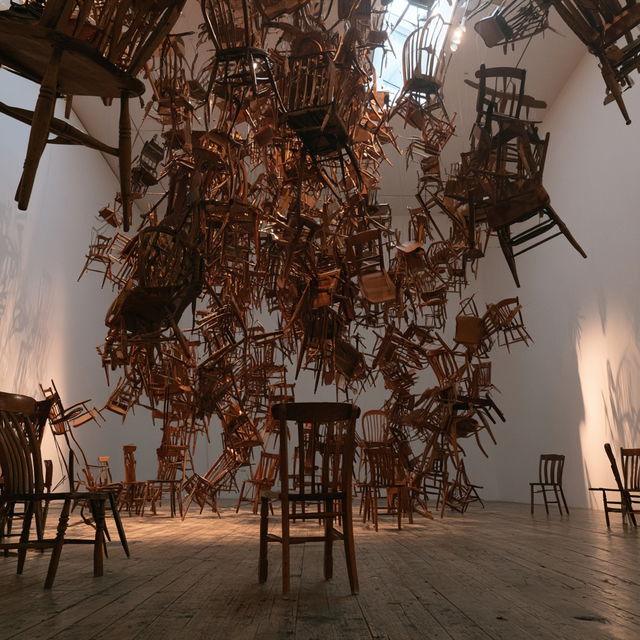 Cornelia Parker style, Midjourney V8.2, render 3 of 4