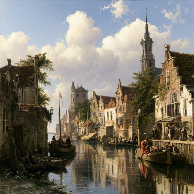 Cornelis Springer style, Midjourney V8.2, render 1 of 4