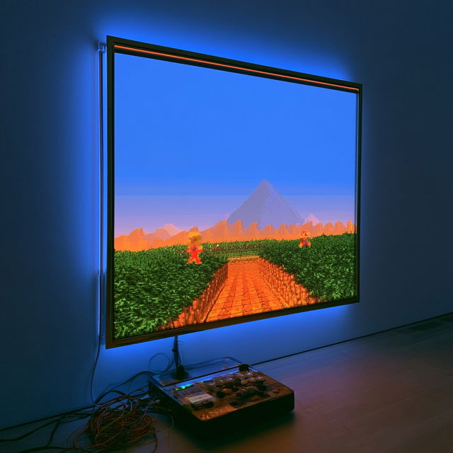 Cory Arcangel style, Midjourney V8.2, render 4 of 4