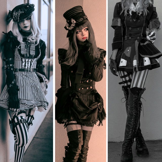 Cosplay fashion style, Midjourney V8.2, render 2 of 4