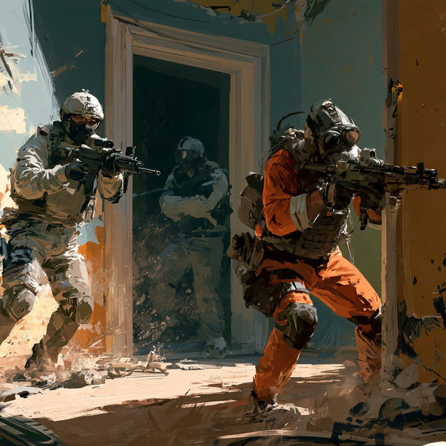 Counter-Strike style, Midjourney V8.2, render 4 of 4