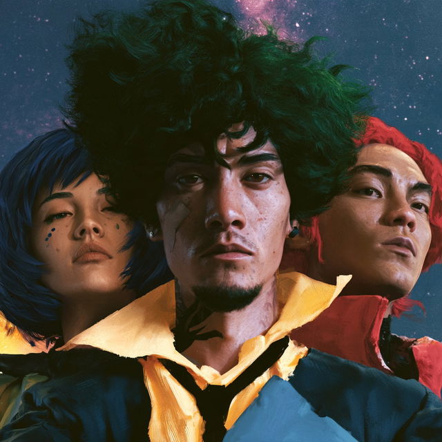 Cowboy Bebop style, Midjourney V8.2, render 2 of 4