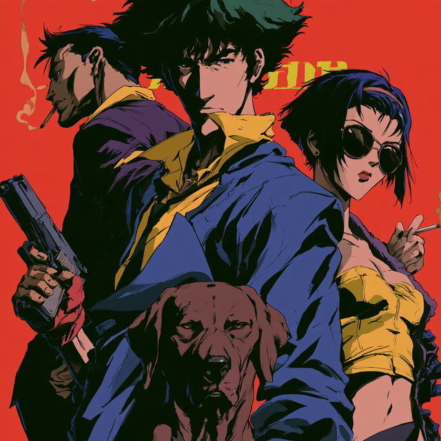Cowboy Bebop style, Midjourney V8.2, render 3 of 4