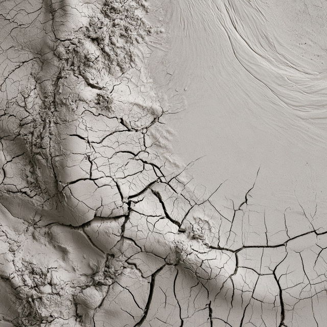 Cracked surface style, Midjourney V8.2, render 3 of 4