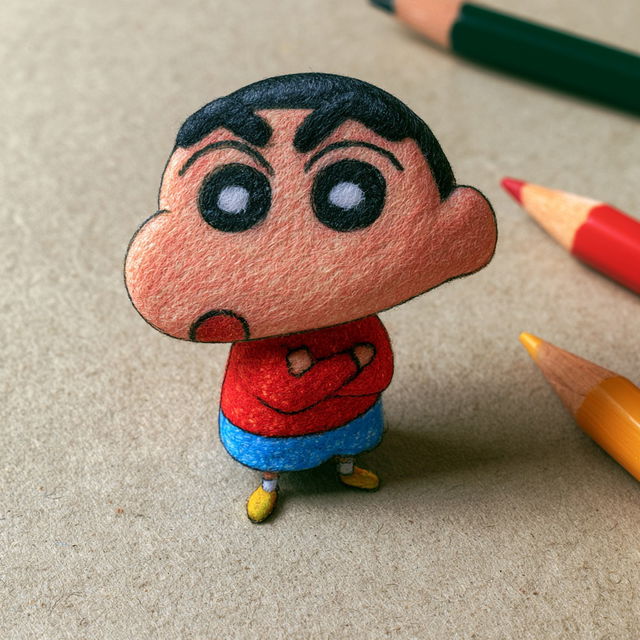 Crayon Shin-chan style, Midjourney V8.2, render 2 of 4