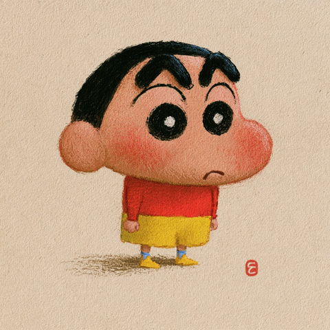 Crayon Shin-chan style (Titles), Midjourney V8.2