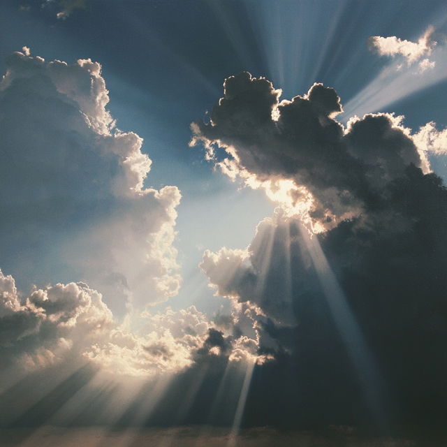 Crepuscular rays style, Midjourney V8.2, render 2 of 4
