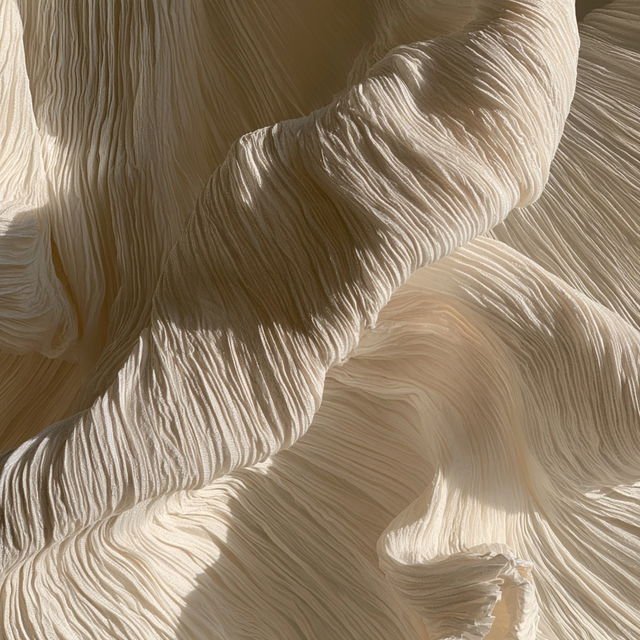 Crinkled texture style, Midjourney V8.2, render 2 of 4