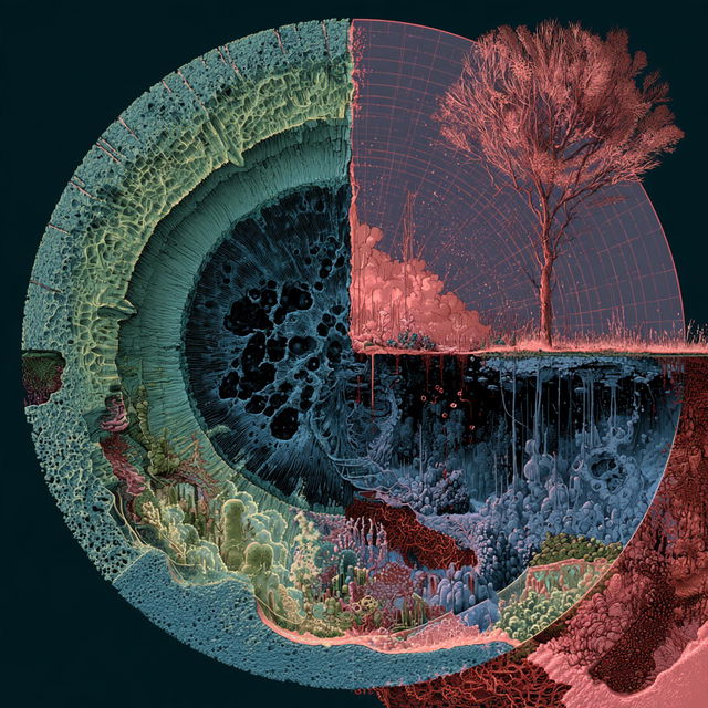 Cross-section diagram style, Midjourney V8.2, render 3 of 4