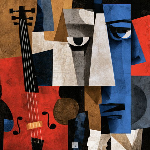 Cubism style (Genres), Midjourney V8.2
