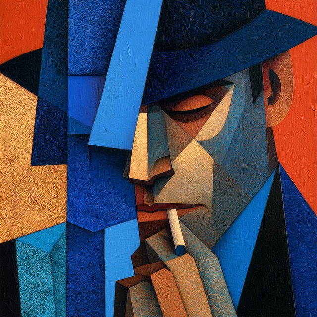 Cubism style, Midjourney V8.2, render 4 of 4