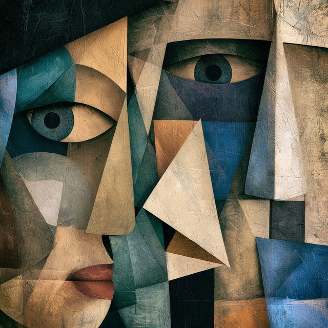 Cubism style, Midjourney V8.2, render 3 of 4
