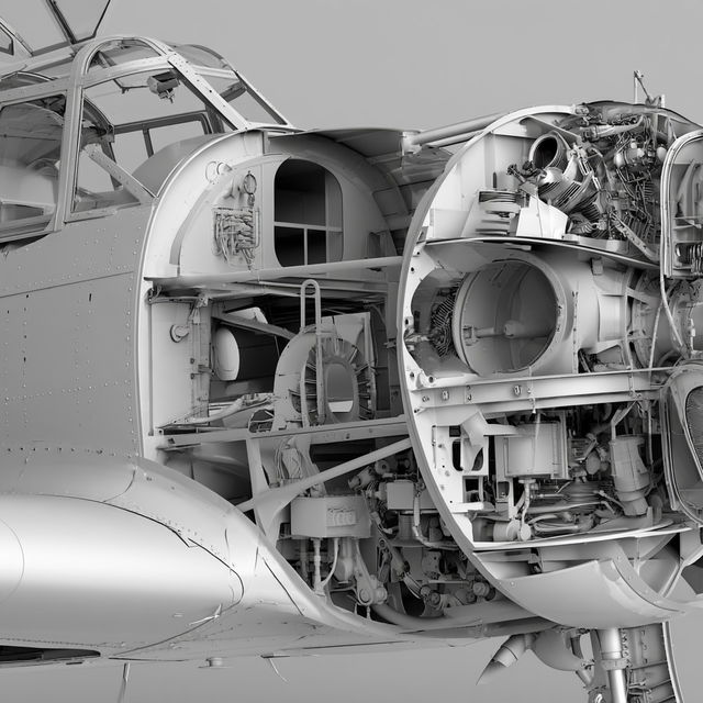 Cutaway view style, Midjourney V8.2, render 2 of 4
