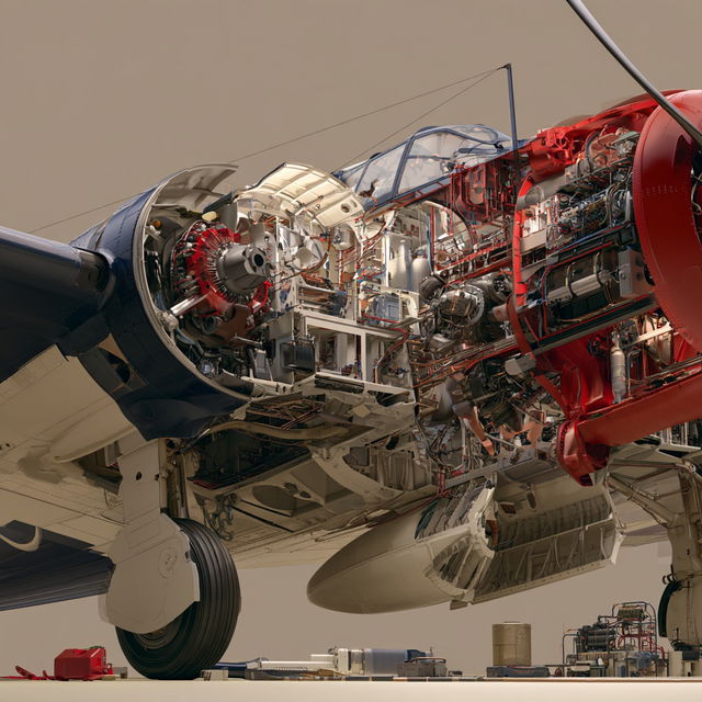 Cutaway view style, Midjourney V8.2, render 1 of 4