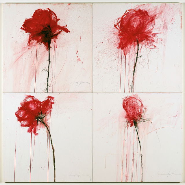 Cy Twombly style, Midjourney V8.2, render 1 of 4