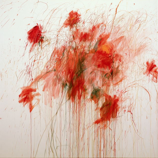 Cy Twombly style, Midjourney V8.2, render 4 of 4