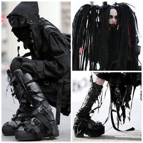 Cybergoth fashion style (Genres), Midjourney V8.2