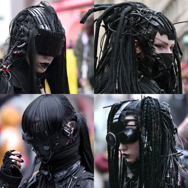 Cybergoth fashion style, Midjourney V8.2, render 4 of 4