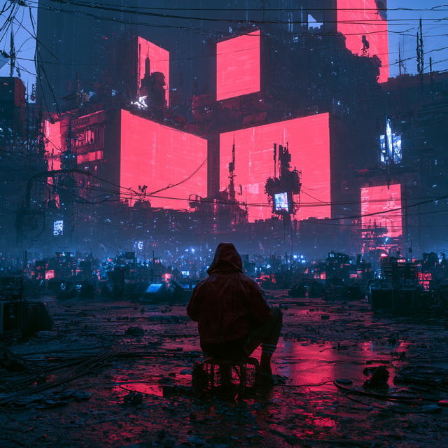 Cyberpunk style, Midjourney V8.2, render 2 of 4