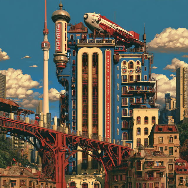 Metallurban style, Midjourney V8.2, render 4 of 4